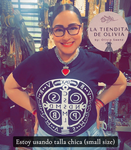 Camisa Medalla de San Benito Size L Adult