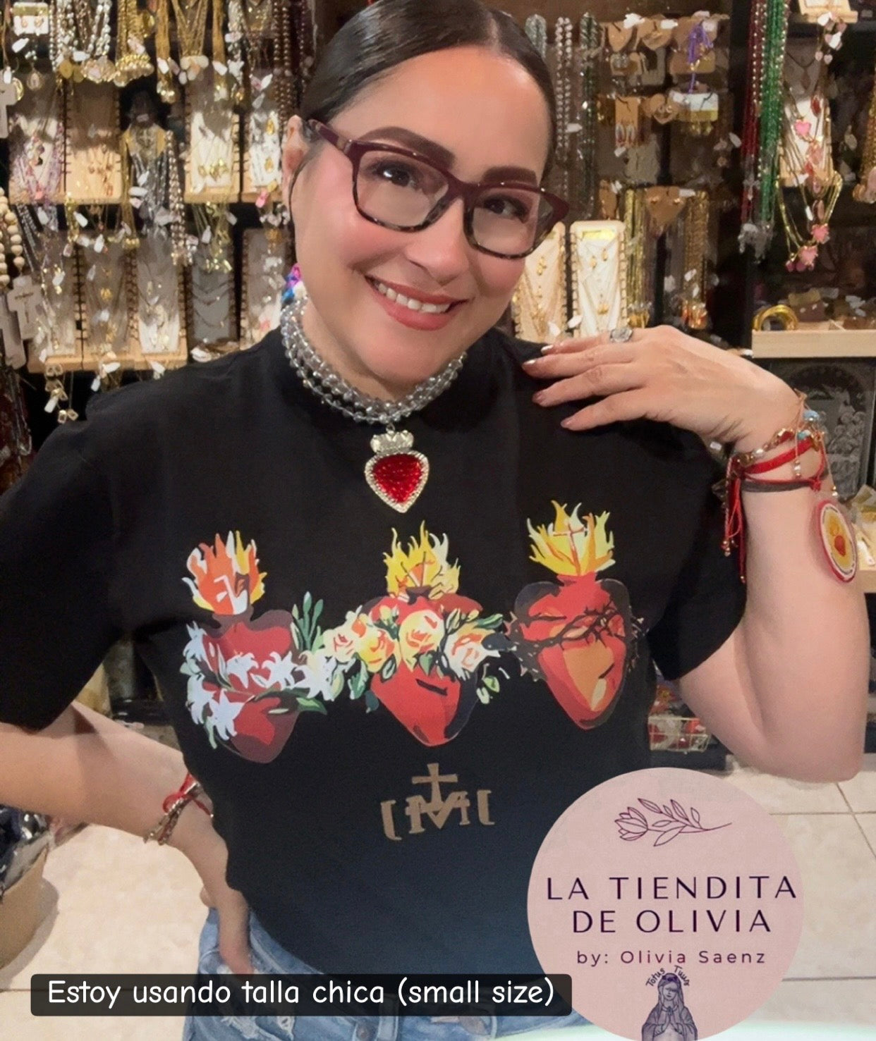 Camisa Sagrados Corazones Jesús, María y José❤️ SIZE XL ADULT