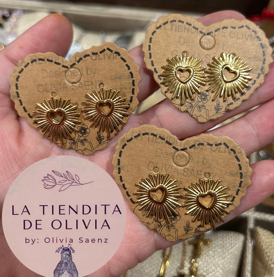 Gold Sacred Heart Earrings
Stainless Steel
$6.00