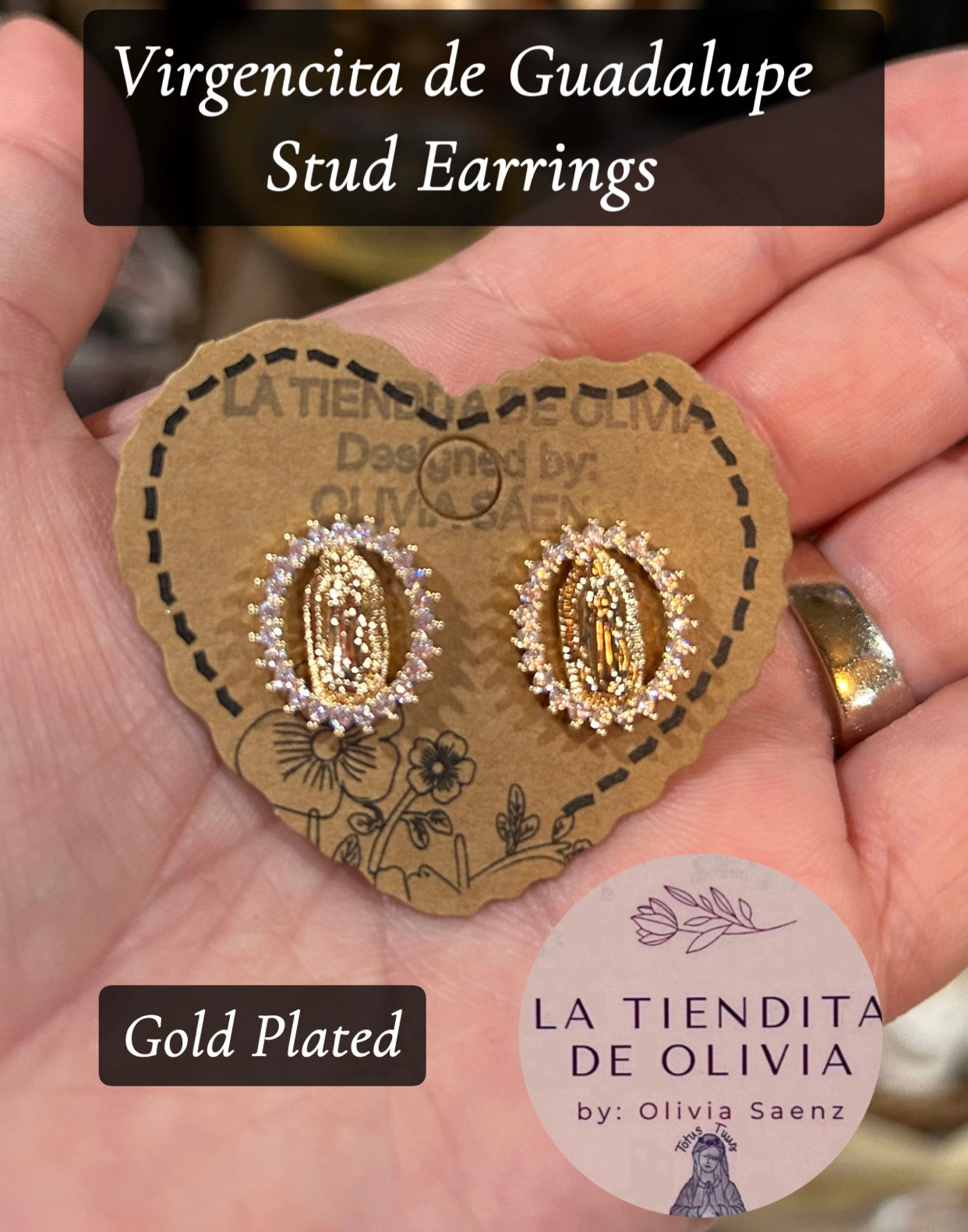 Virgencita de Guadalupe
Stud Earrings