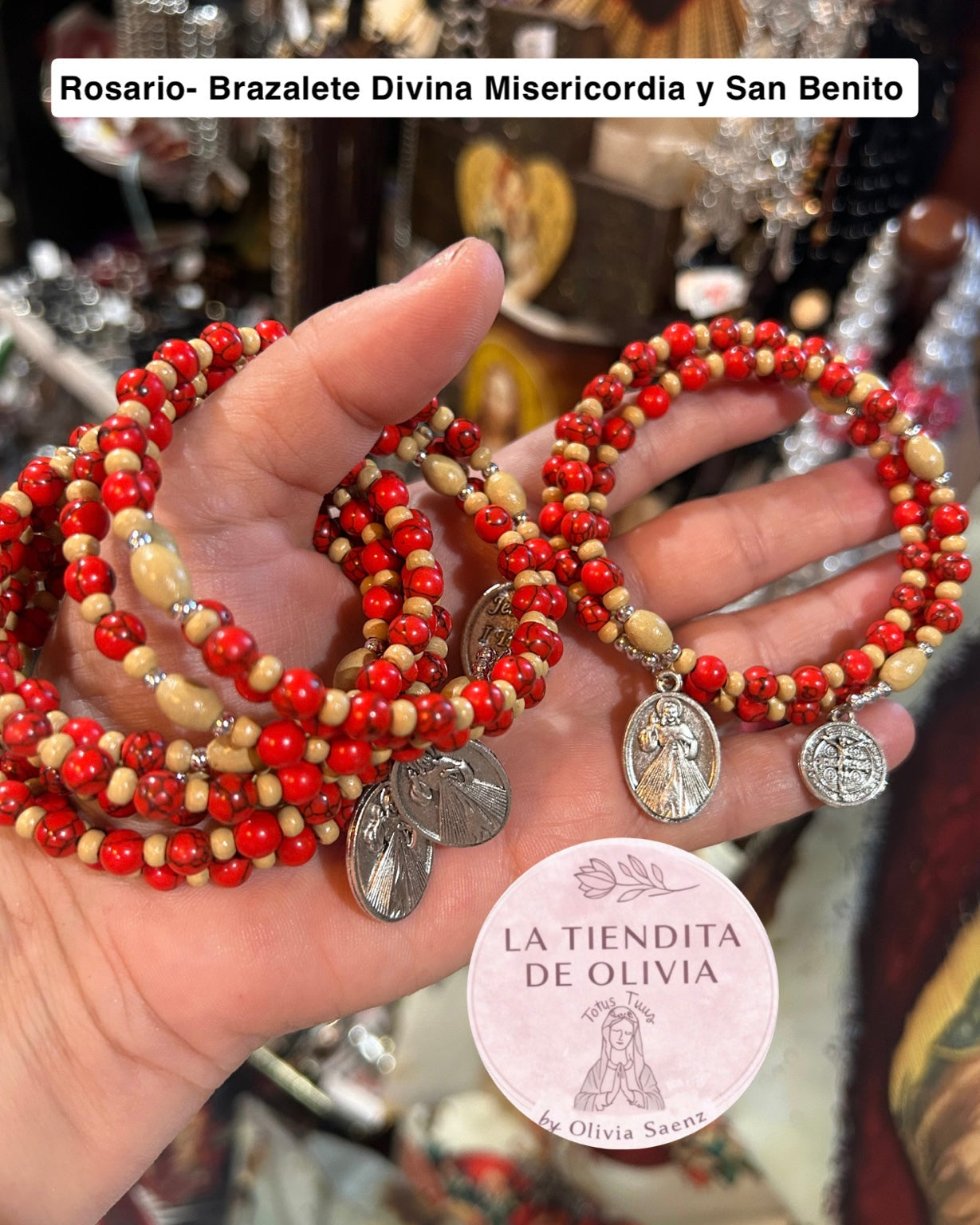 Rosario- Brazalete Divina Misericordia y San Benito