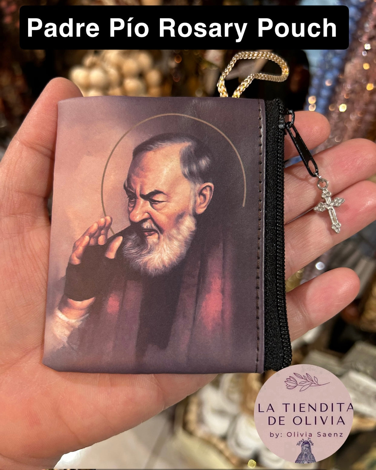 Padre Pío Rosary Pouch