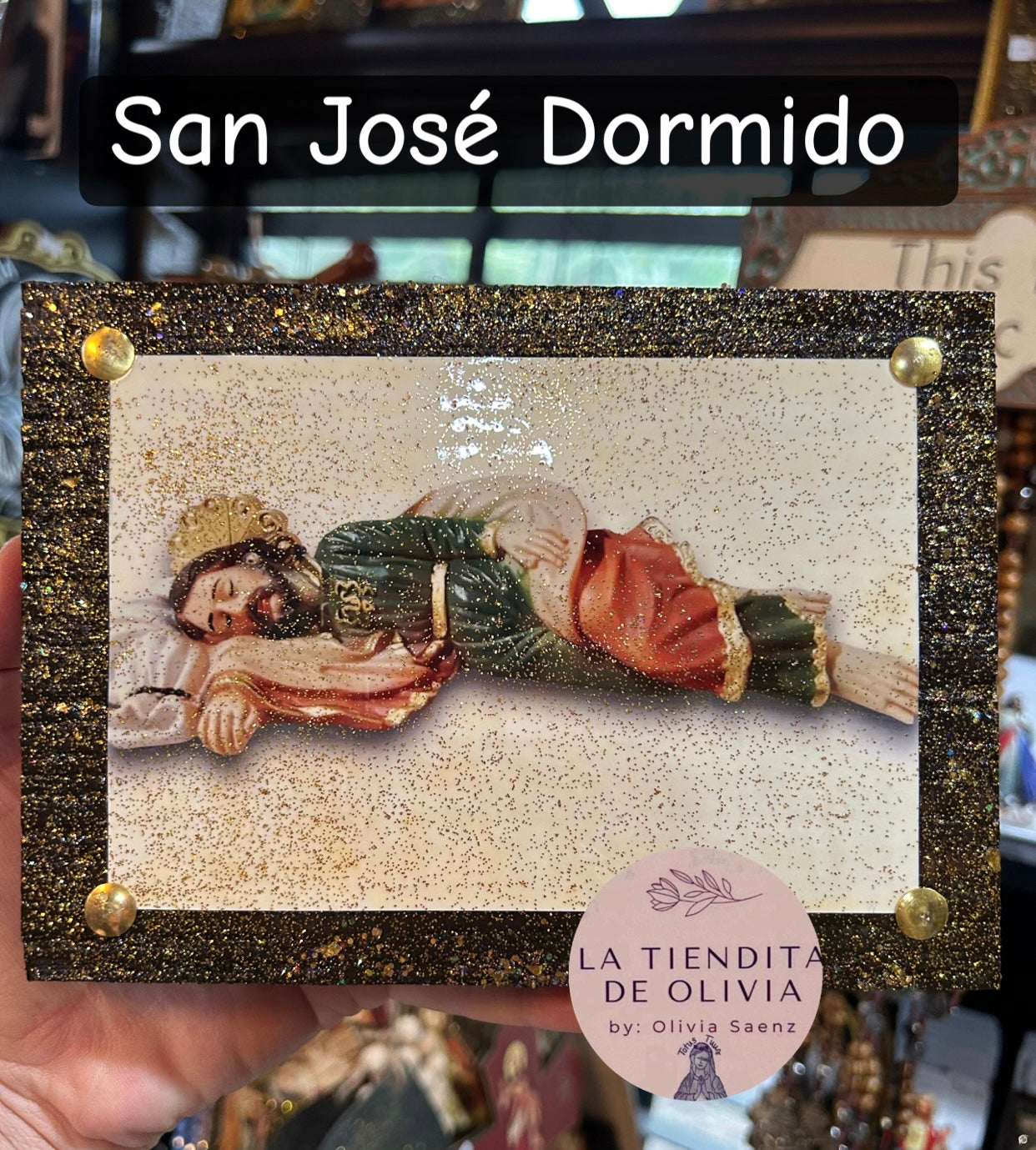 San José Dormido. Cuadro de Madera
Medidas Aproximadas 5” x 7”
Elaborado y Diseñado por LA TIENDITA DE OLIVIA