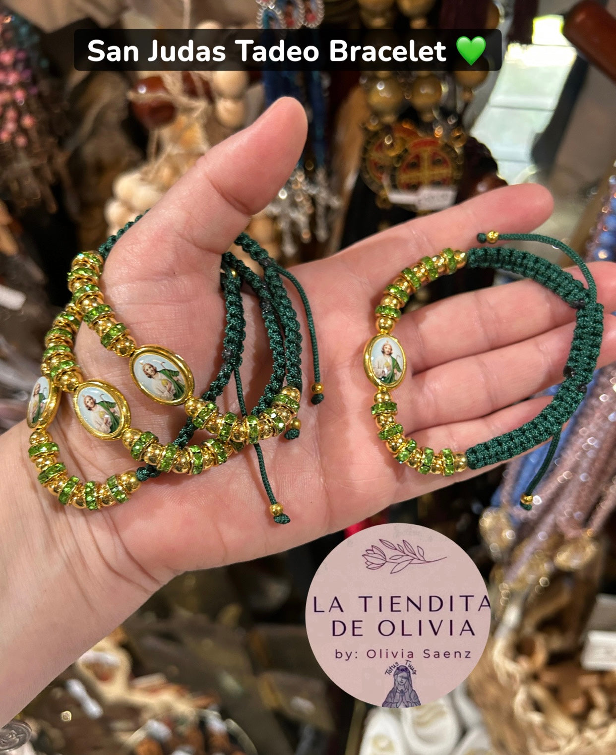 San Judas Tadeo Adjustable Bracelet