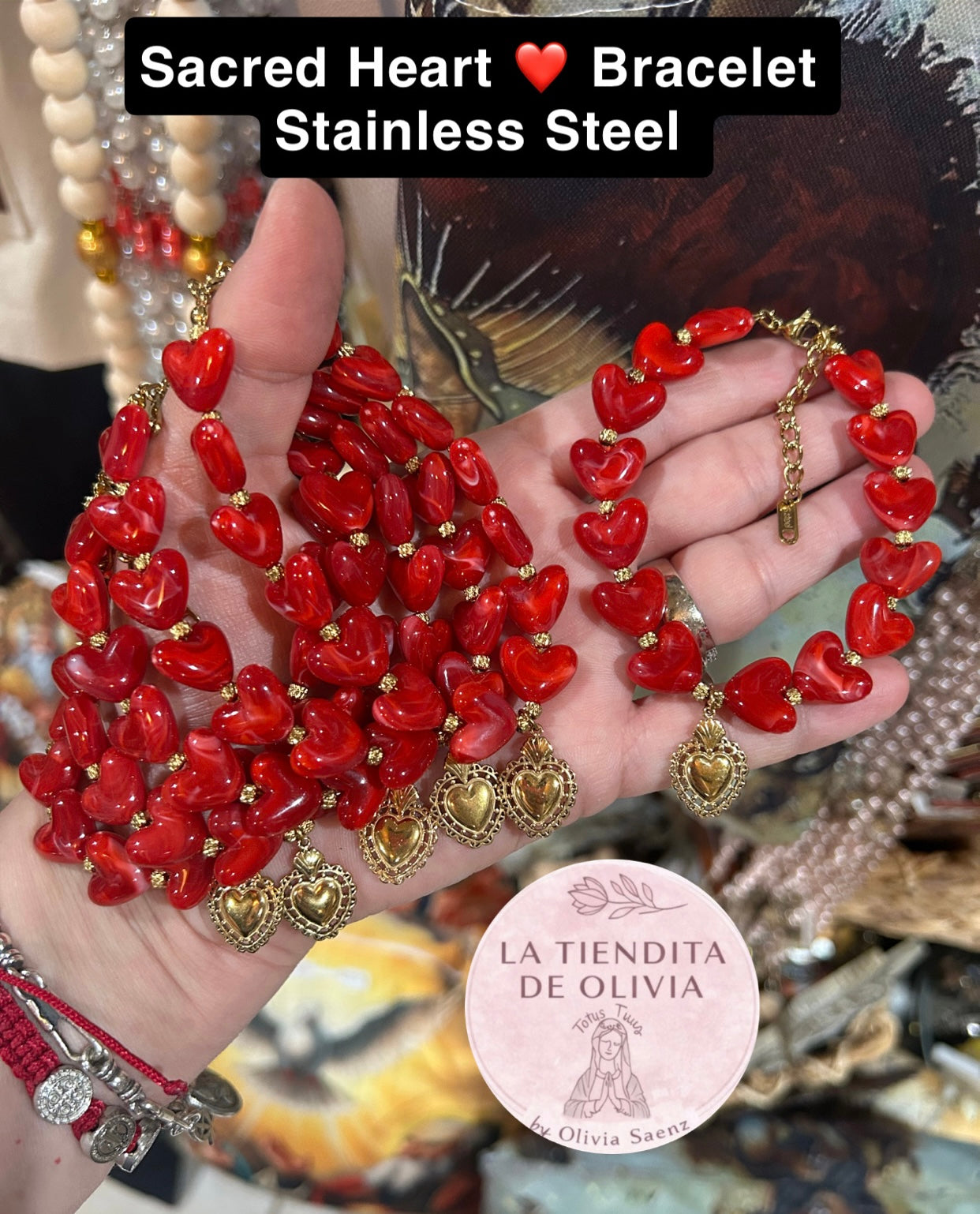 Sacred Heart ❤️ Bracelet Stainless Steel
