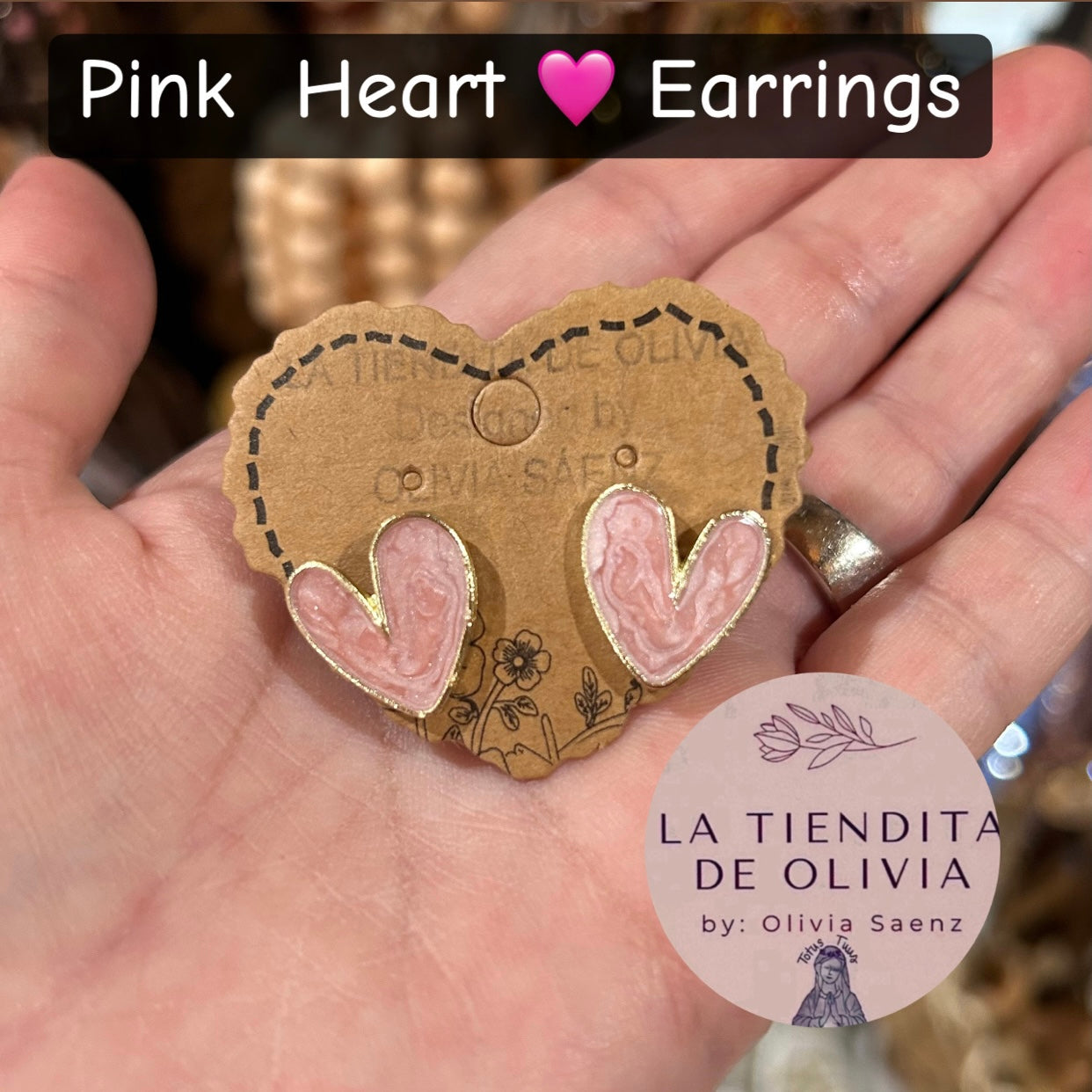 Pink Heart 🩷 Earrings
