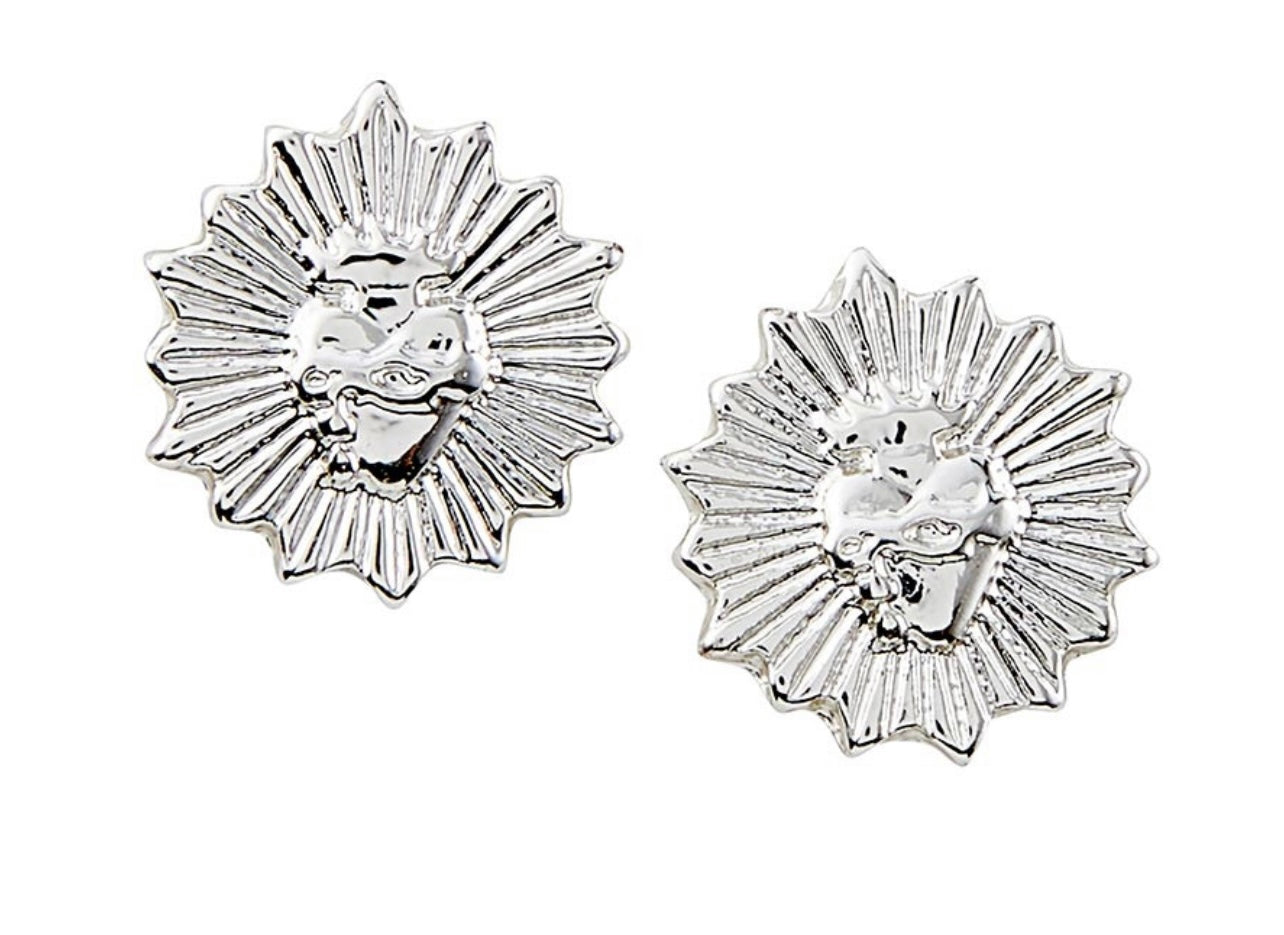 Sagrado Corazón Stud Earrings .