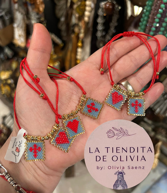 Sacred Heart Bracelet Adjustable