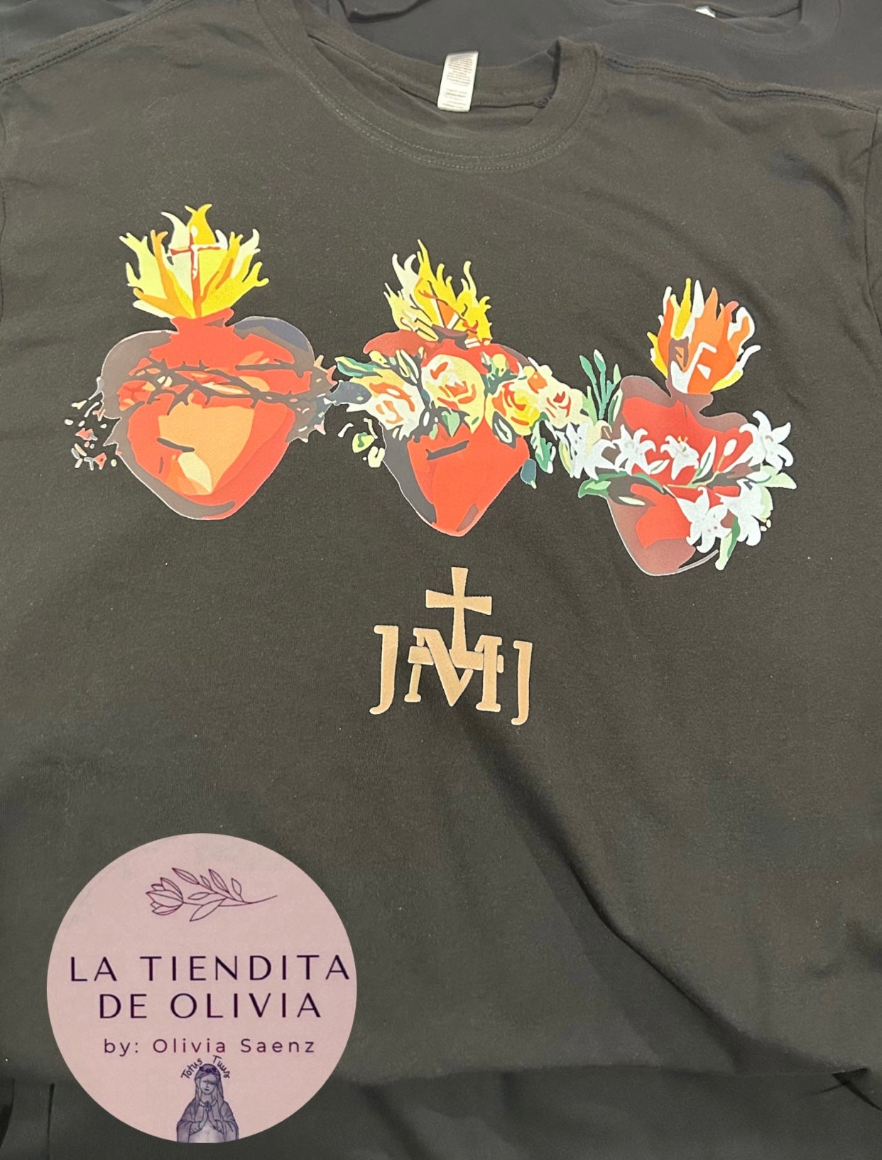 Camisa Sagrados Corazones Jesús, María y José❤️ SIZE  XL ADULT