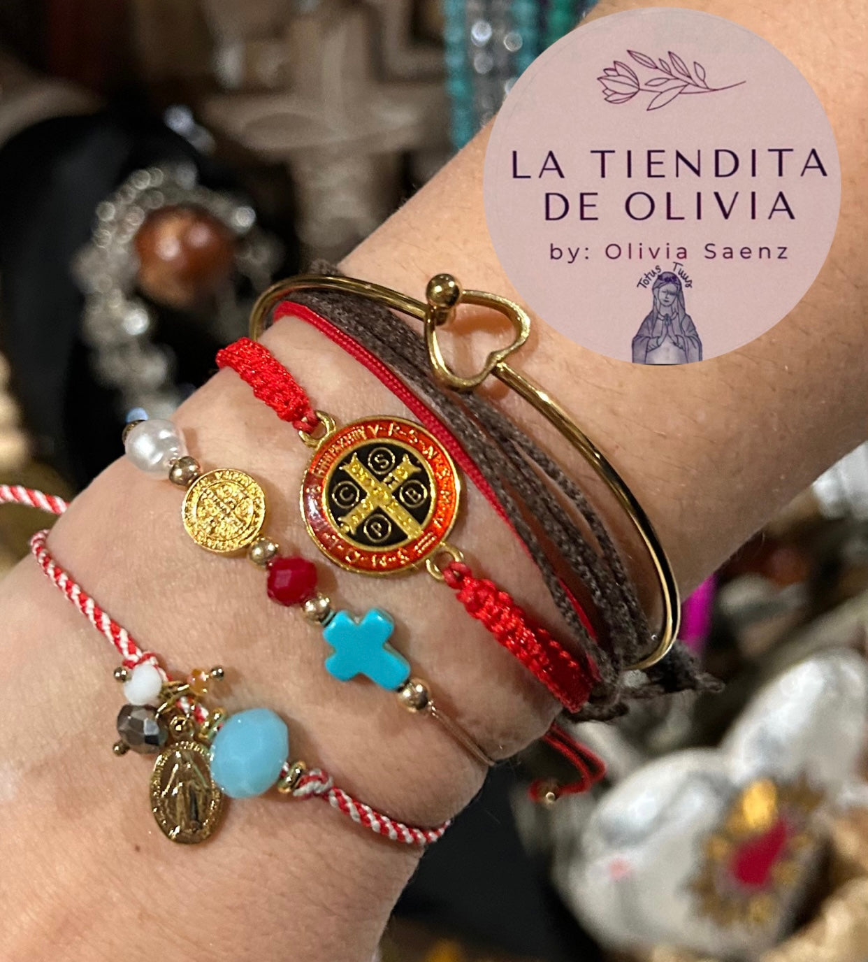 Miraculous Medal Red Bracelet