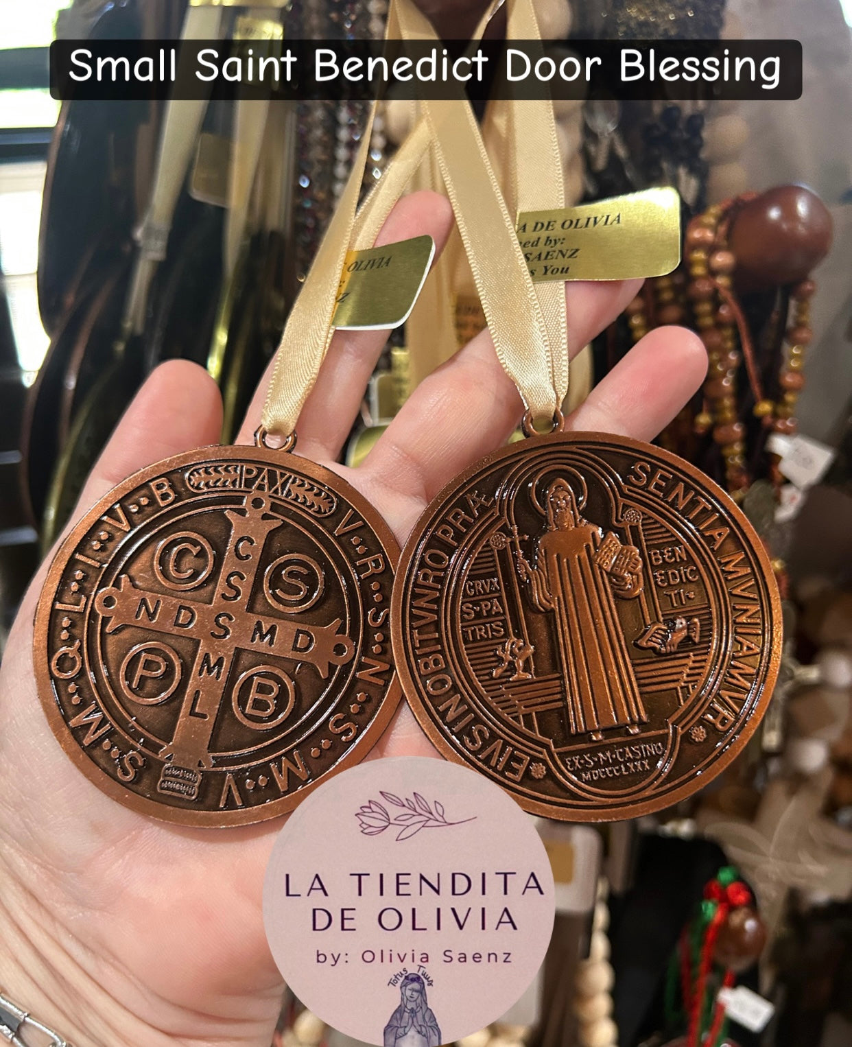 Small Saint Benedict Door Blessing
Bronze