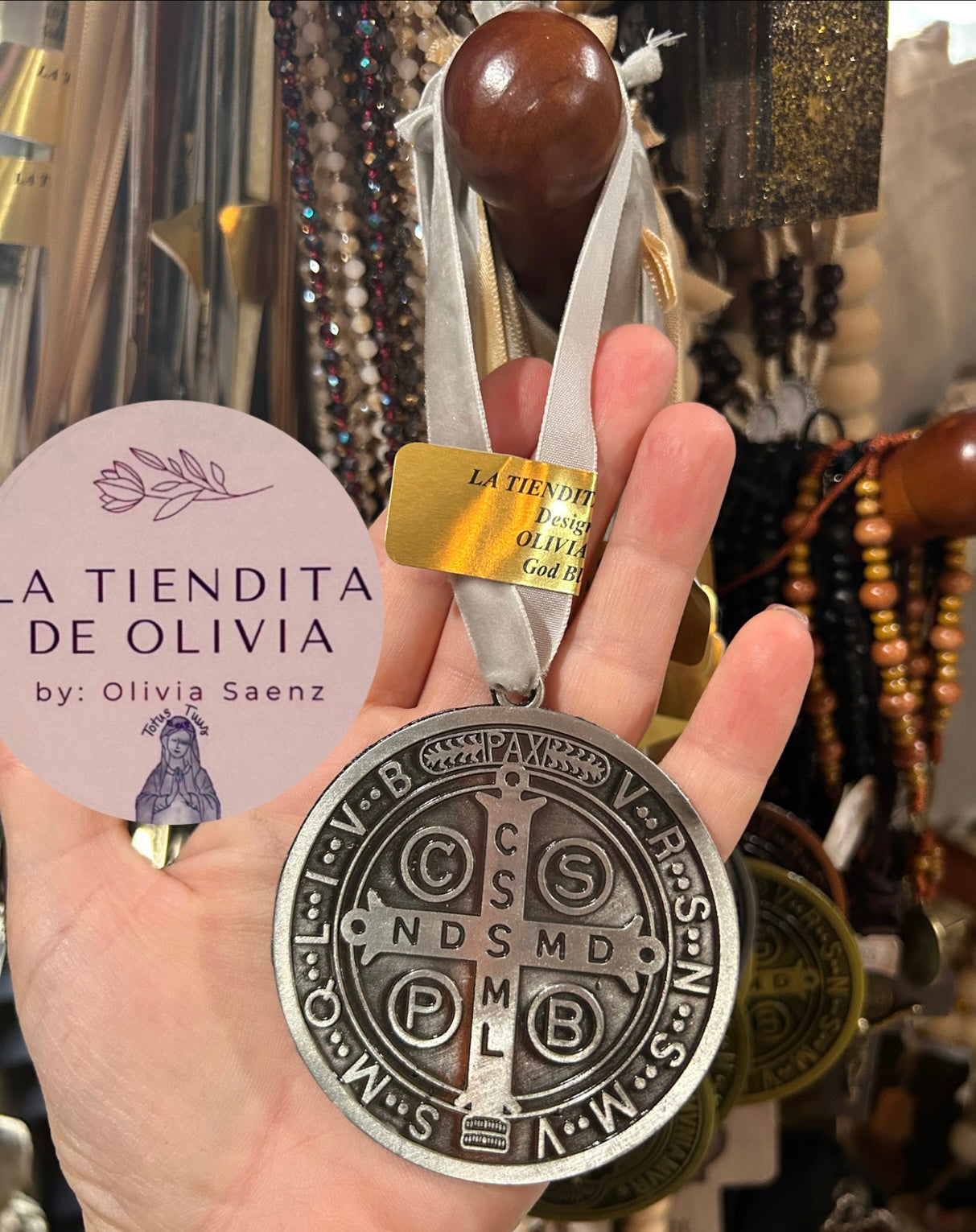 Small Saint Benedict Door Blessing
Silver