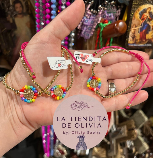 Saint Benedict Bracelet- Colores   Adjustable