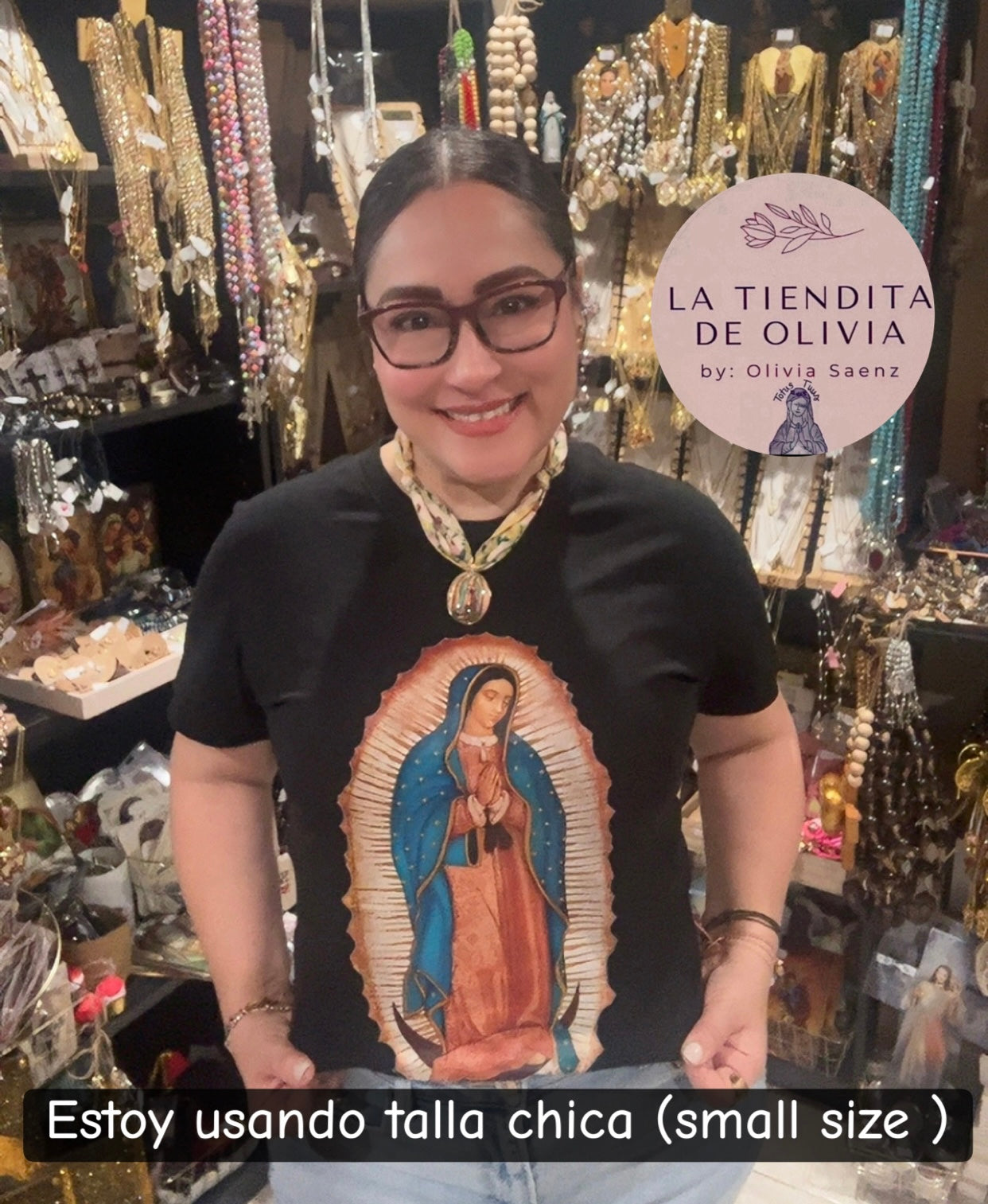 Camisa Virgencita de Guadalupe Size X Large