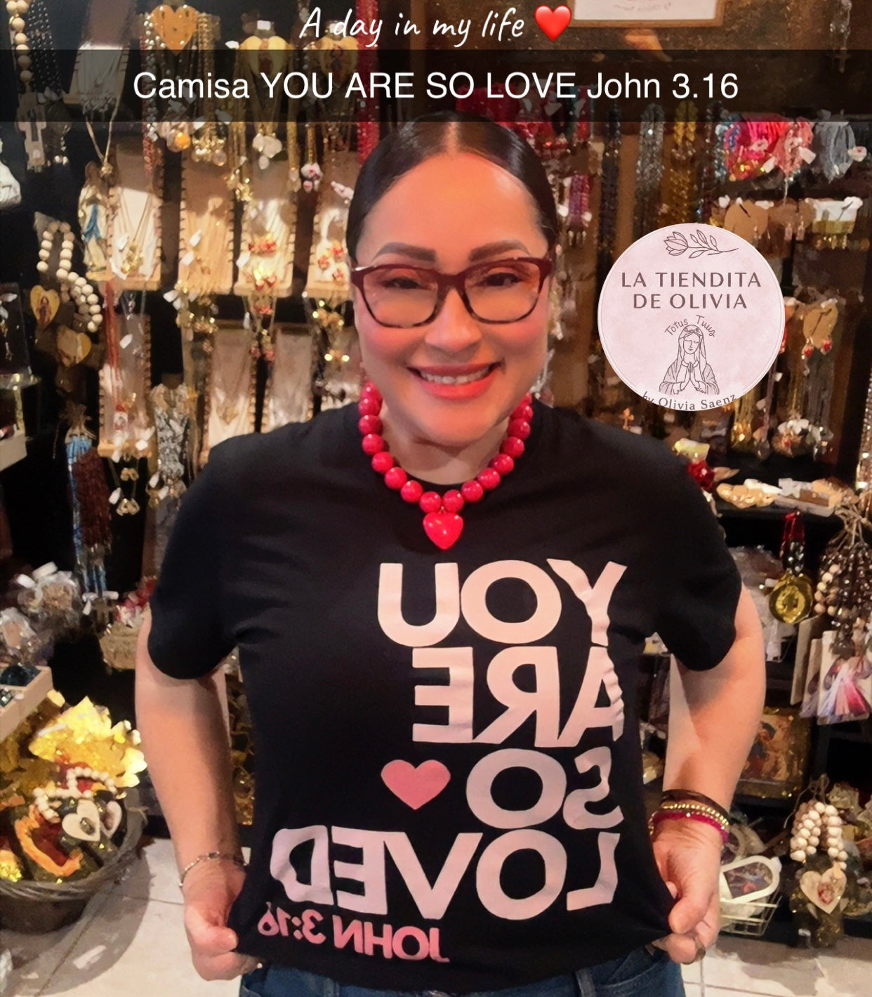 Camisa YOU ARE SO LOVE John 3.16. Size Large