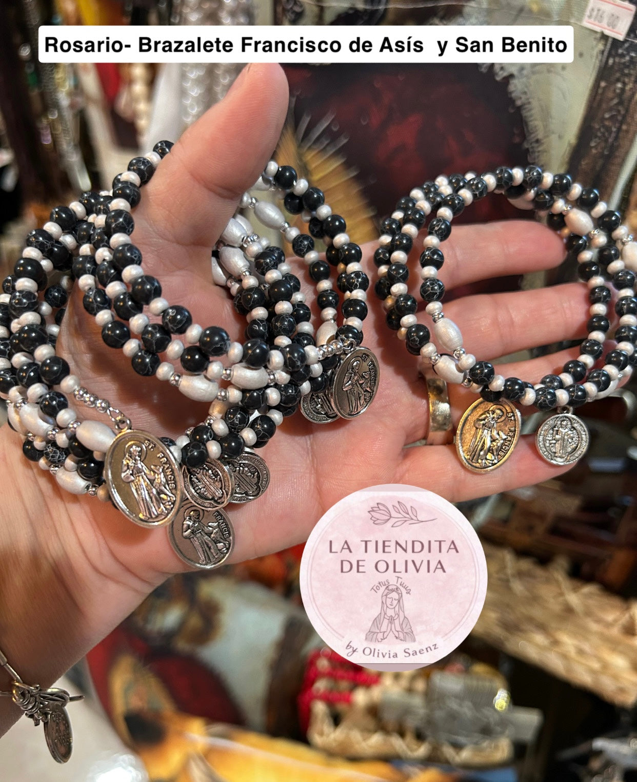 Rosario- Brazalete San Francisco de Asís  y San Benito