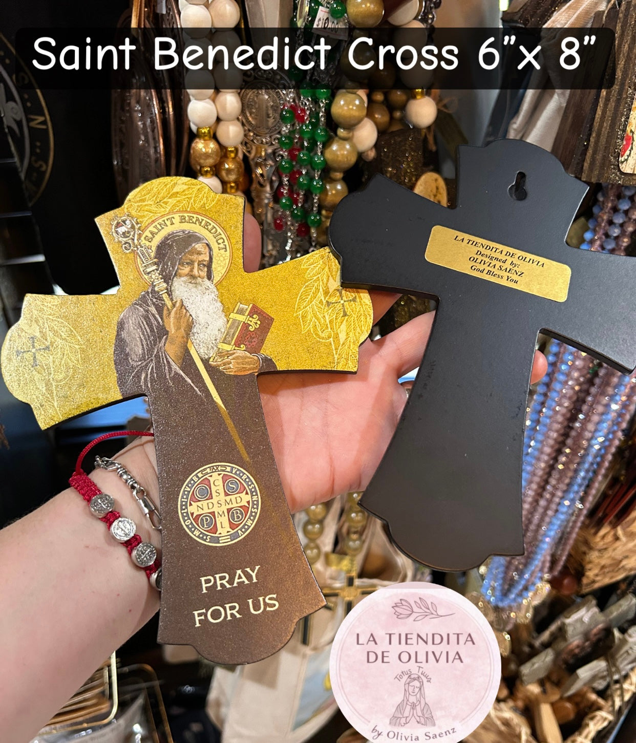 Saint Benedict Cross 6"x 8"