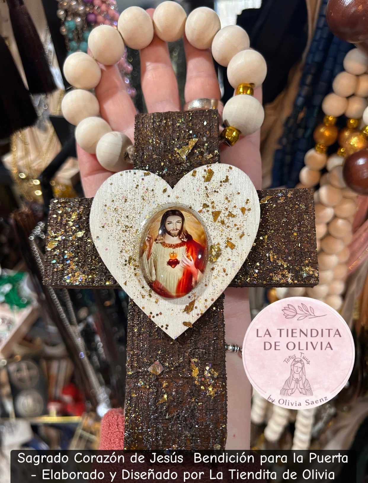Sagrado Corazón de Jesús    Bendición para la Puerta           Elaborado y Diseñado por La Tiendita de Olivia