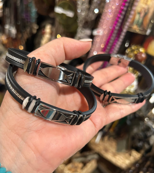 ICHTHUS Stainless Steel Bracelet