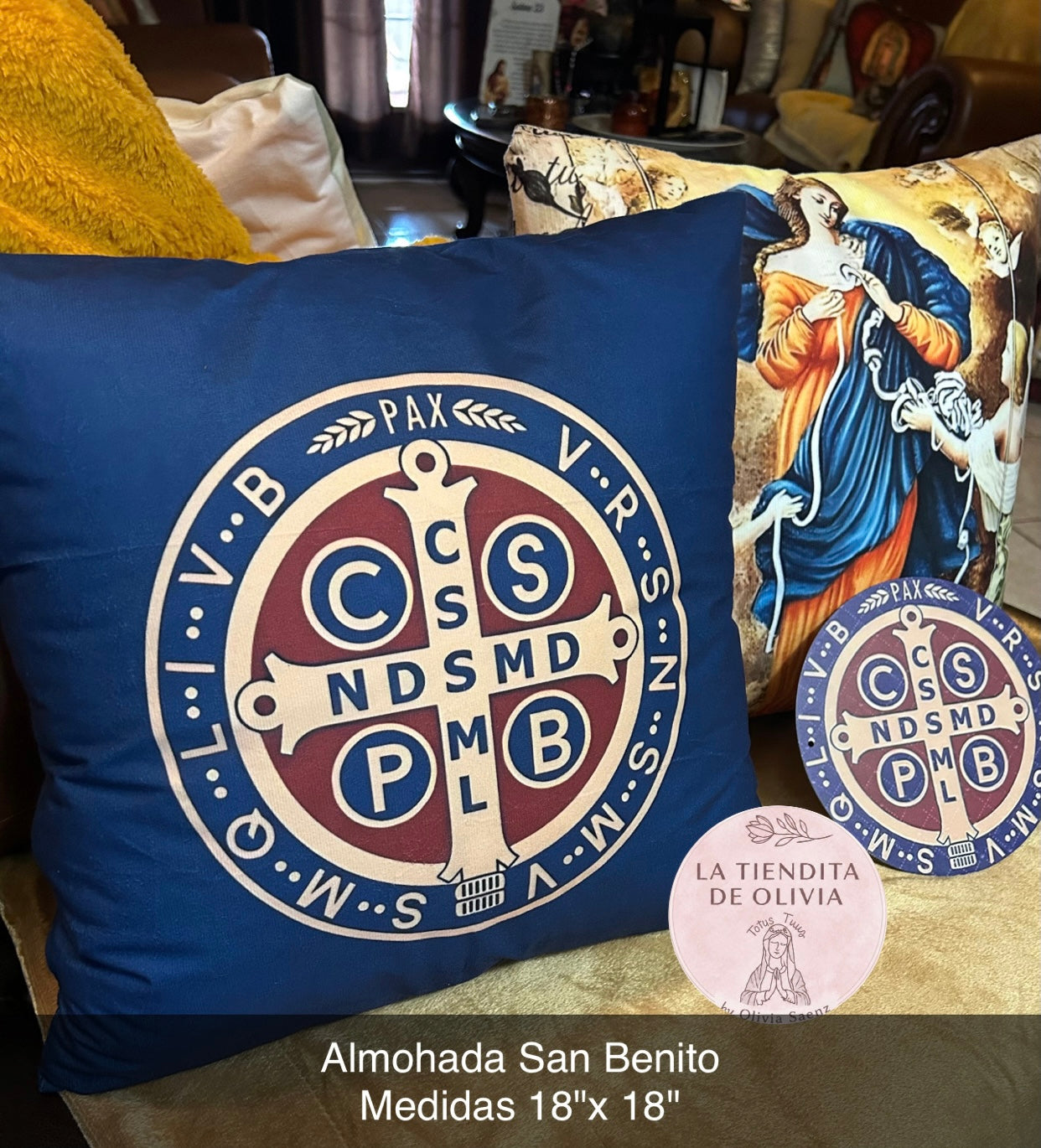 Almohada San Benito 
Medidas 18"x 18"