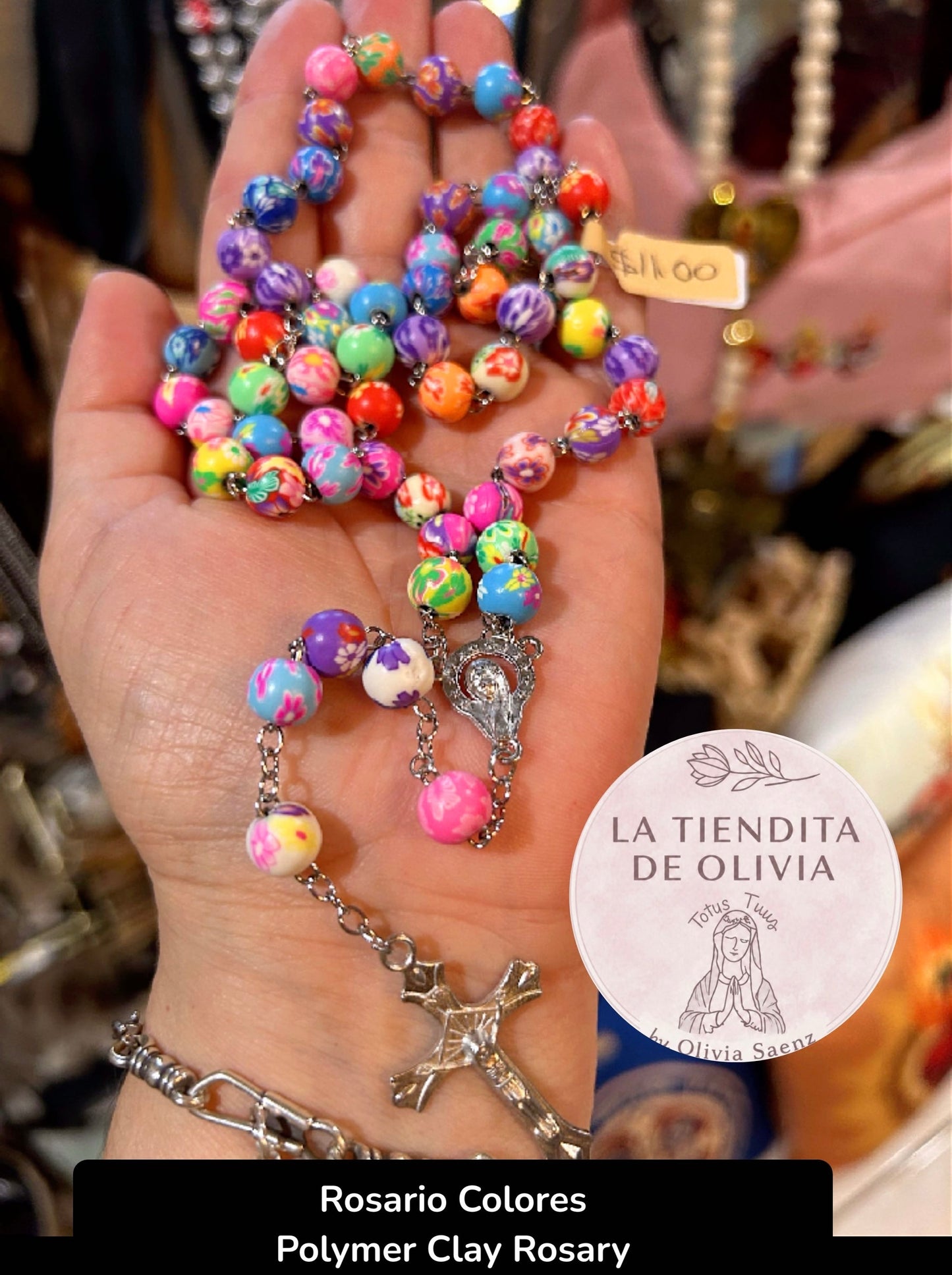 Rosario Colores                                         Polymer Clay Rosary