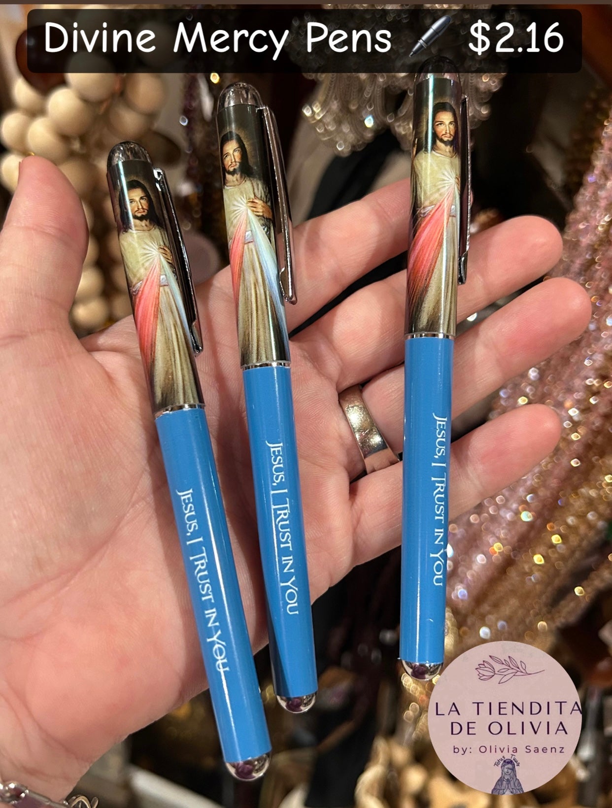 Divine Mercy Pens - Black Ink