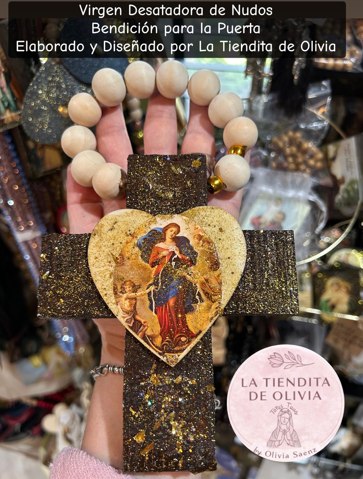 Virgen Desatadora de Nudos    Bendición para la Puerta           Elaborado y Diseñado por La Tiendita de Olivia.