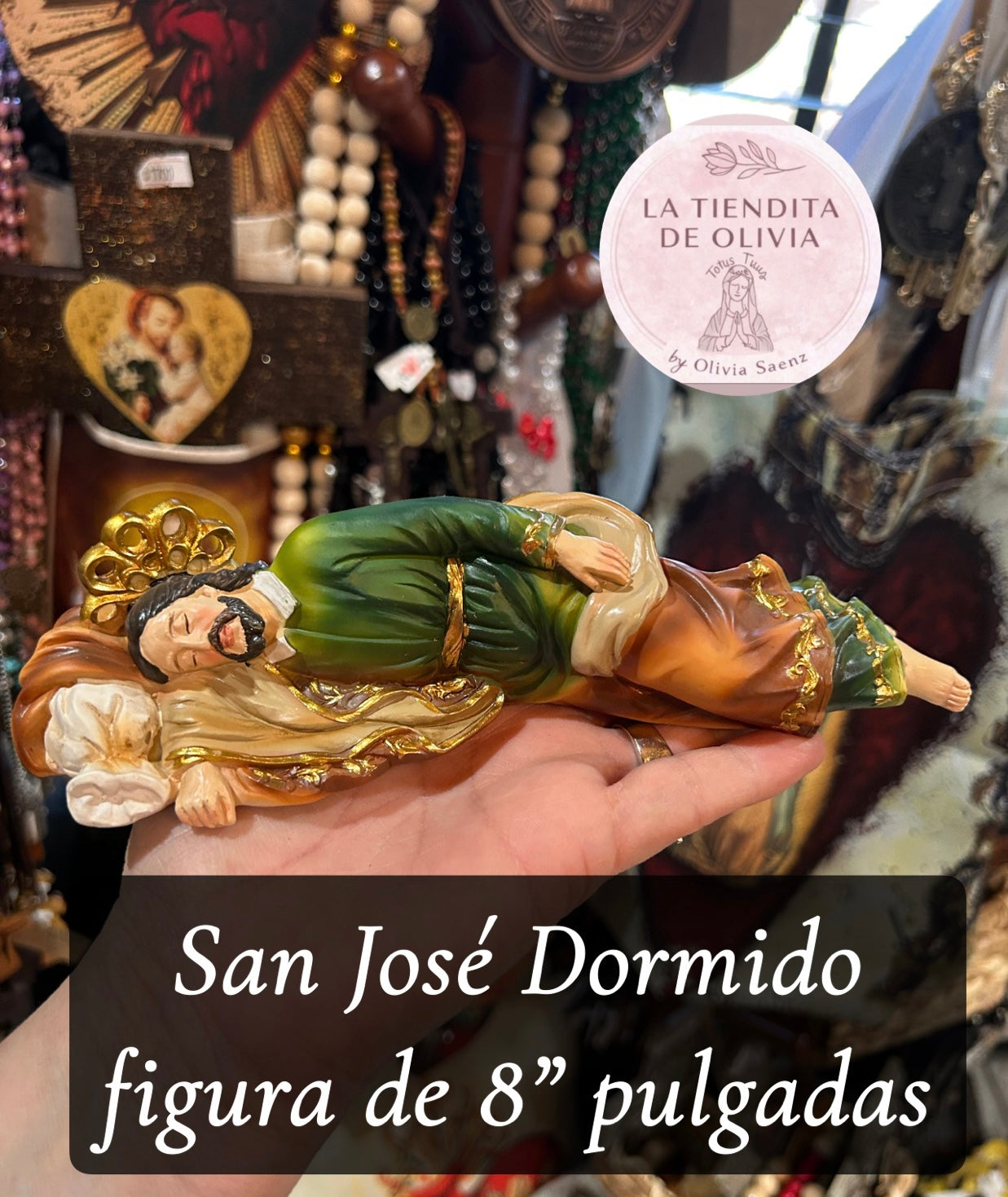 San José Dormido                         figura de 8” pulgadas