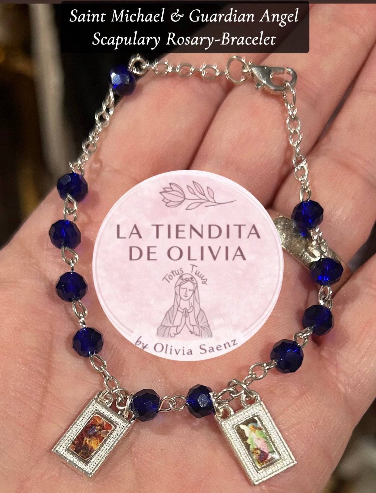 Saint Michael & Guardian Angel Scapulary Rosary-Bracelet
