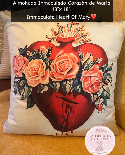 Almohada Inmaculado Corazón de María
18"x 18".
Immaculate Heart Of Mary❤️
